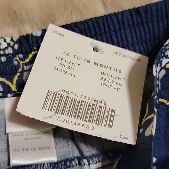 JANIE AND JACK NAVY BLUE MEDALLION PATTERN SKIRT, SIZE 12-18 MONTHS, NEW! - Picture 5 of 5